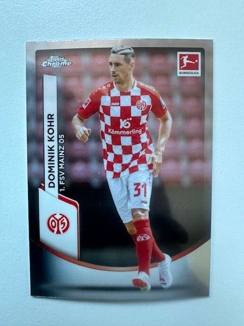 Topps Chrome Bundesliga 2023/24 Dominik Kohr FSV Mainz 05 Card No 73