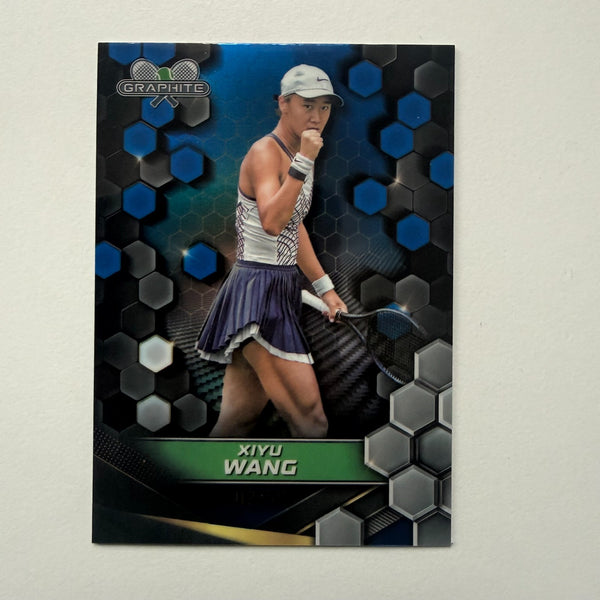 Topps 2024 Graphite Tennis Xiyu Wang Blue Parallel Chrome Card 2/50