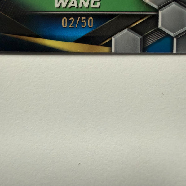 Topps 2024 Graphite Tennis Xiyu Wang Blue Parallel Chrome Card 2/50