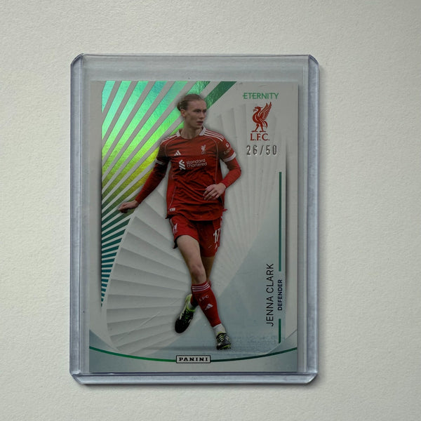 Panini Eternity WSL 25/26 Jenna Clark Base Parallel Green /50 Liverpool Card