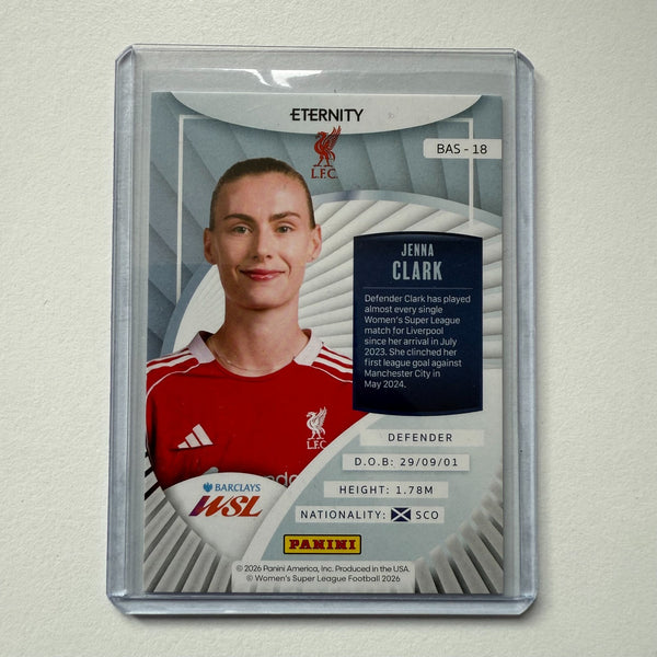 Panini Eternity WSL 25/26 Jenna Clark Base Parallel Green /50 Liverpool Card
