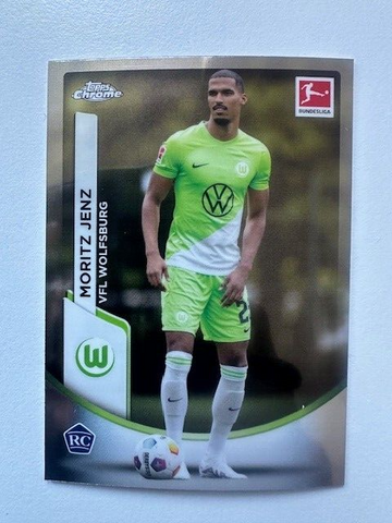 Topps Chrome Bundesliga 2023/24 Moritz Jenz VFL Wolfsburg Card No 97