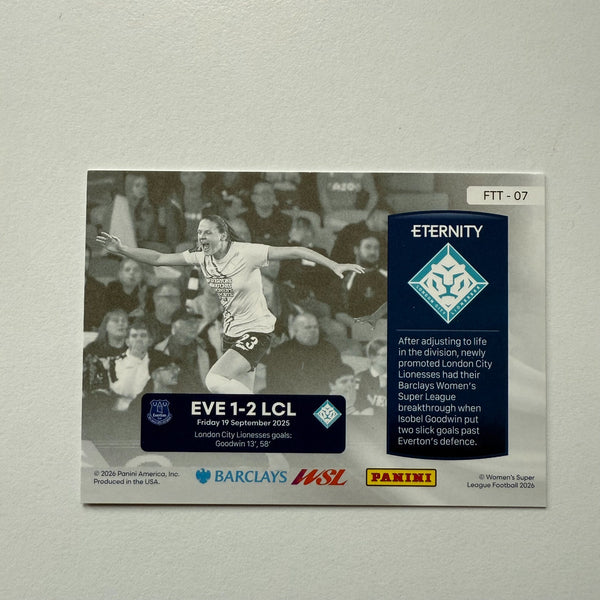Panini Eternity WSL 25/26 London City Lionesses For The Team 25/25 Bookend