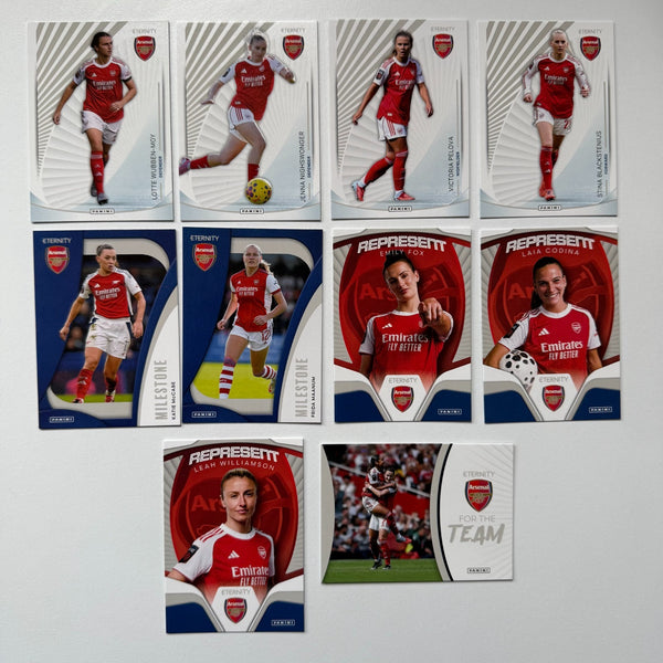 10x Panini WSL Eternity 2025/26 Arsenal Bundle Card Set