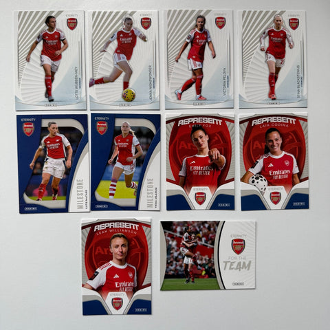 10x Panini WSL Eternity 2025/26 Arsenal Bundle Card Set