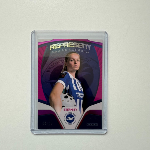 Panini Eternity WSL 25/26 Nadine Noordam Represent Magenta /25 Brighton Card