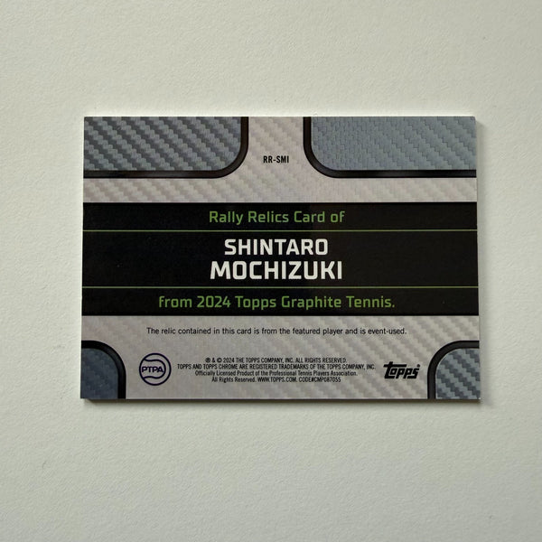 Topps 2024 Graphite Tennis Shintaro Mochizuki Green Relic Chrome Card /75