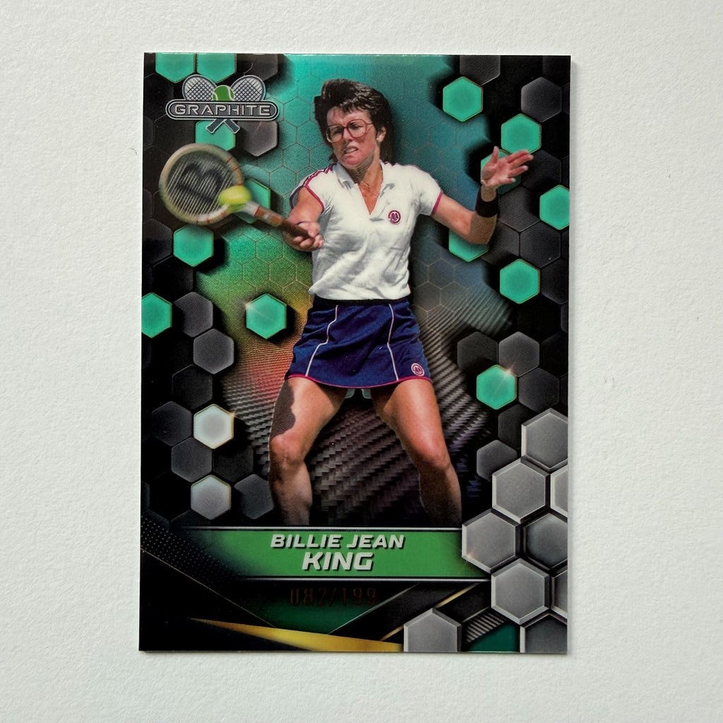 Topps 2024 Graphite Tennis Billie Jean King Green Parallel Chrome Card /199