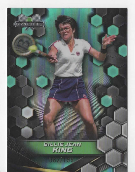 Topps 2024 Graphite Tennis Billie Jean King Green Parallel Chrome Card /199