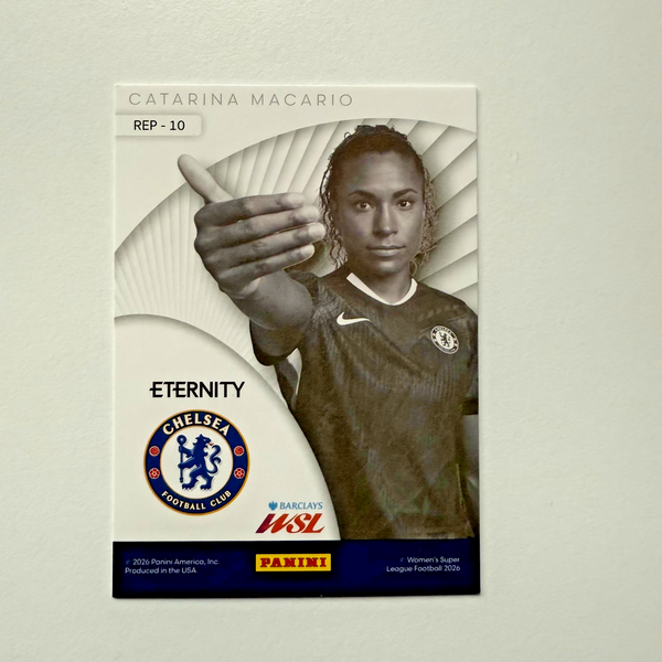 Panini Eternity WSL 25/26 Catarina Macario Represent Gold 01/5 Chelsea Bookstart