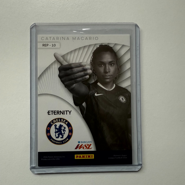 Panini Eternity WSL 25/26 Catarina Macario Represent Gold 01/5 Chelsea Bookstart