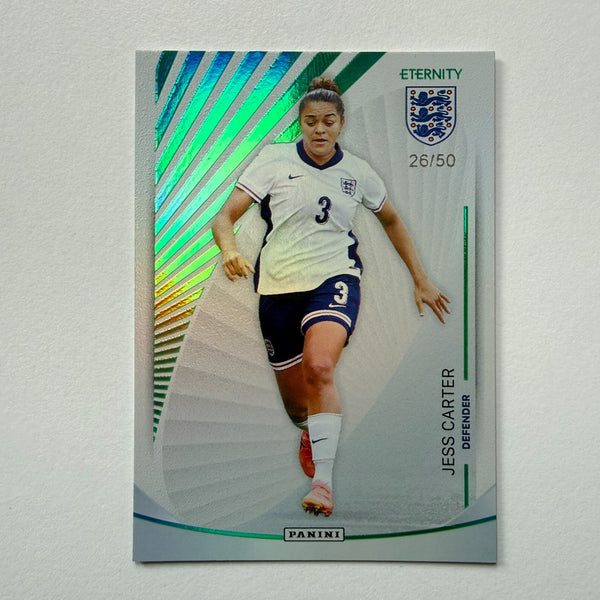 Panini Eternity Lionesses 2025 Jess Carter England Base Green Numbered /50