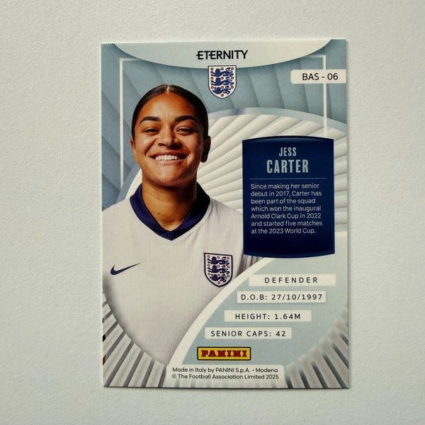 Panini Eternity Lionesses 2025 Jess Carter England Base Green Numbered /50