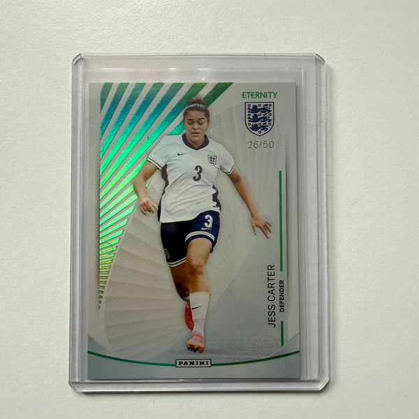 Panini Eternity Lionesses 2025 Jess Carter England Base Green Numbered /50