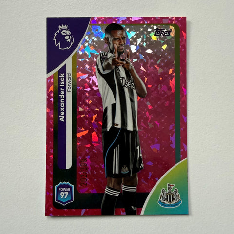 Topps Premier League 25/26 Alexander Isak Newcastle United Pink Parallel /399