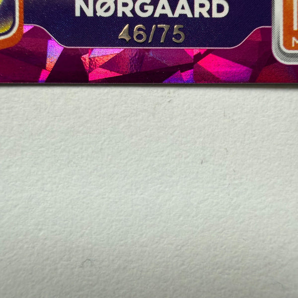 Panini Premier League Adrenalyn XL Plus 2025 Christian Norgaard Parallel /75