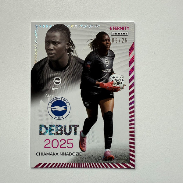 Panini Eternity WSL 25/26 Chiamaka Nnadozie Debut Magenta /25 Brighton Card