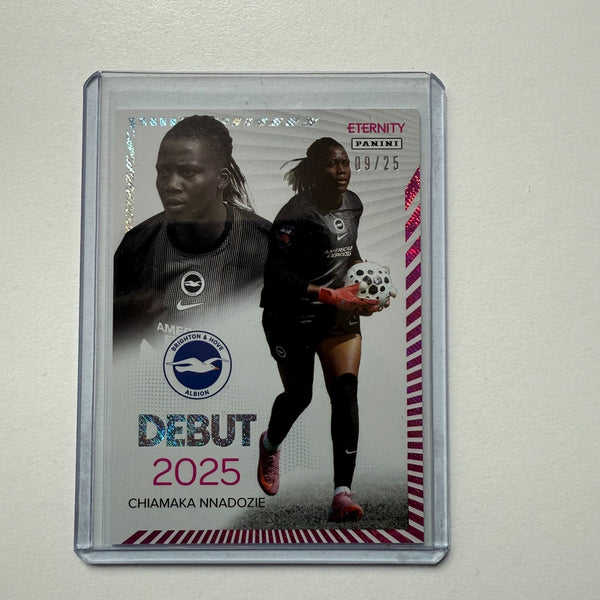 Panini Eternity WSL 25/26 Chiamaka Nnadozie Debut Magenta /25 Brighton Card