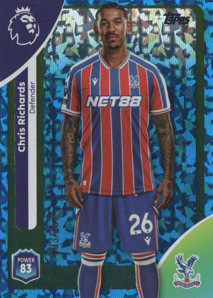 Topps Premier League 25/26 Chris Richards Crystal Palace Blue Parallel /150
