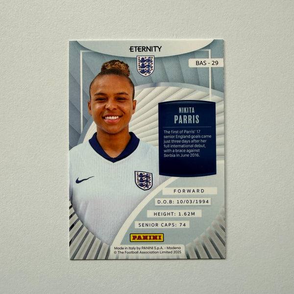 Panini Eternity Lionesses 2025 Nikita Parris England Base Green Numbered /50