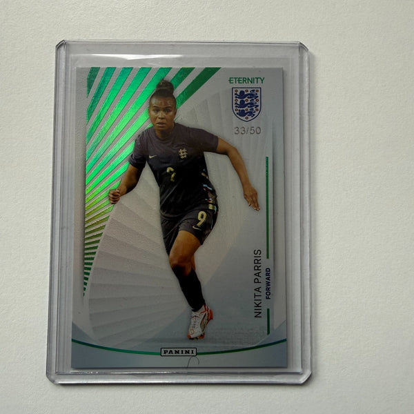 Panini Eternity Lionesses 2025 Nikita Parris England Base Green Numbered /50