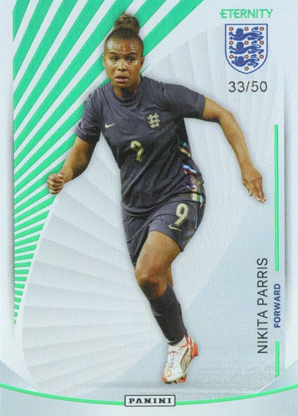 Panini Eternity Lionesses 2025 Nikita Parris England Base Green Numbered /50