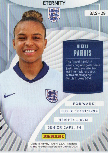 Panini Eternity Lionesses 2025 Nikita Parris England Base Green Numbered /50