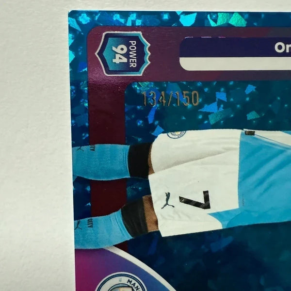 Topps Premier League 25/26 Omar Marmoush Manchester City Blue Parallel Card /150