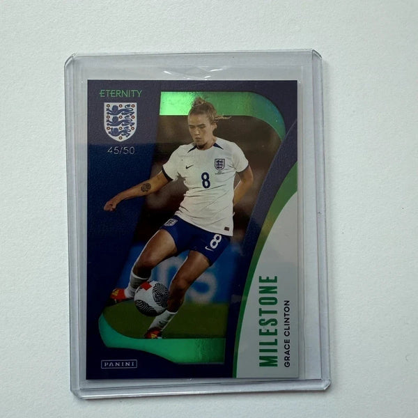 Panini Eternity Lionesses 2025 Grace Clinton England Milestone Green Card /50