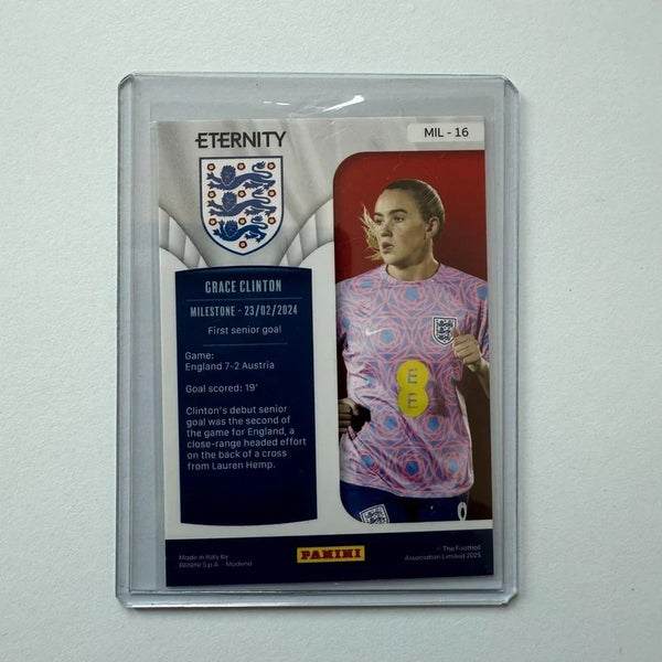 Panini Eternity Lionesses 2025 Grace Clinton England Milestone Green Card /50