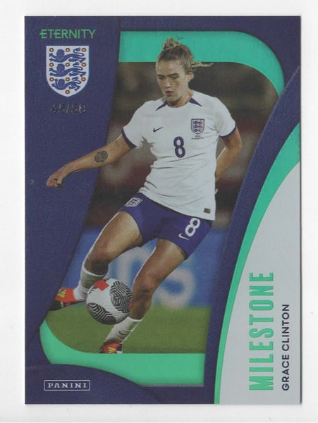 Panini Eternity Lionesses 2025 Grace Clinton England Milestone Green Card /50