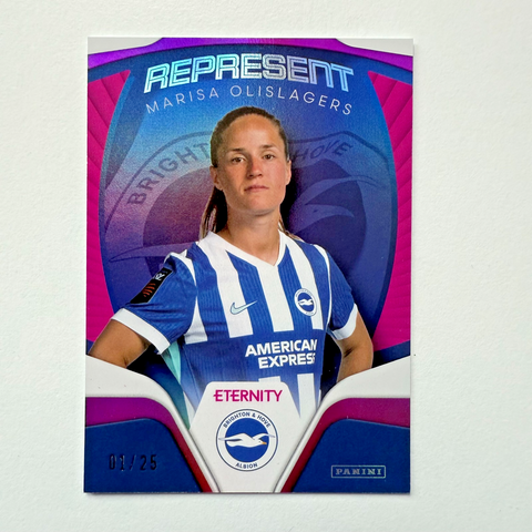 Panini Eternity WSL 25/26 Marisa Olislagers Represent Magenta 01/25 Bookstart