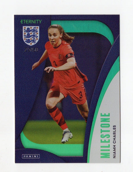 Panini Eternity Lionesses 2025 Niamh Charles England Milestone Green Card /50