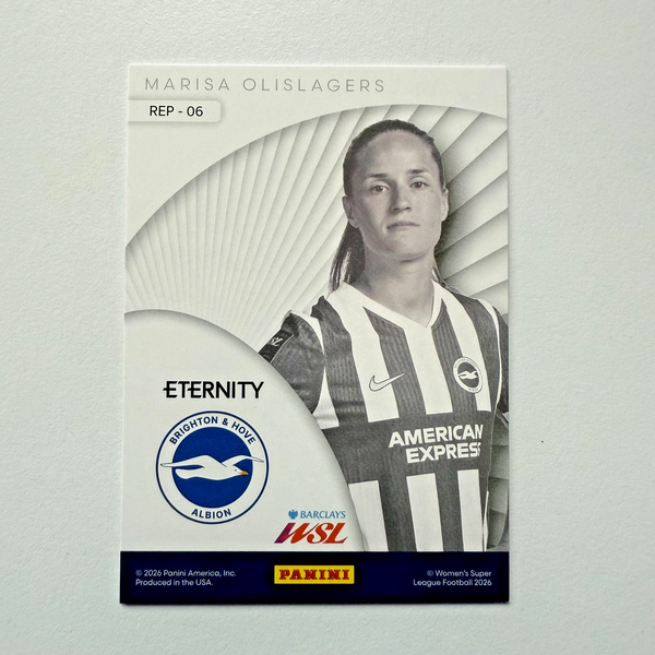 Panini Eternity WSL 25/26 Marisa Olislagers Represent Magenta 01/25 Bookstart