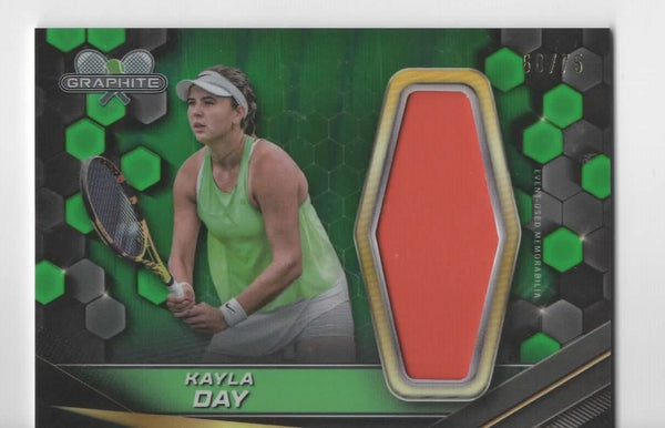 Topps 2024 Graphite Tennis Kayla Day Event Used Relic Chrome Card /75