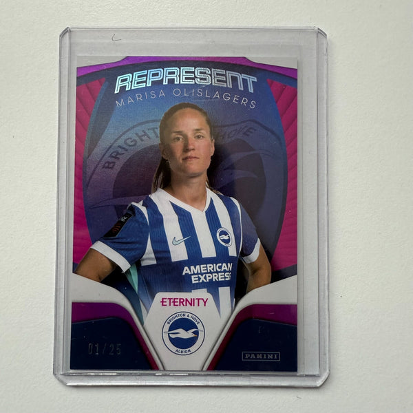 Panini Eternity WSL 25/26 Marisa Olislagers Represent Magenta 01/25 Bookstart