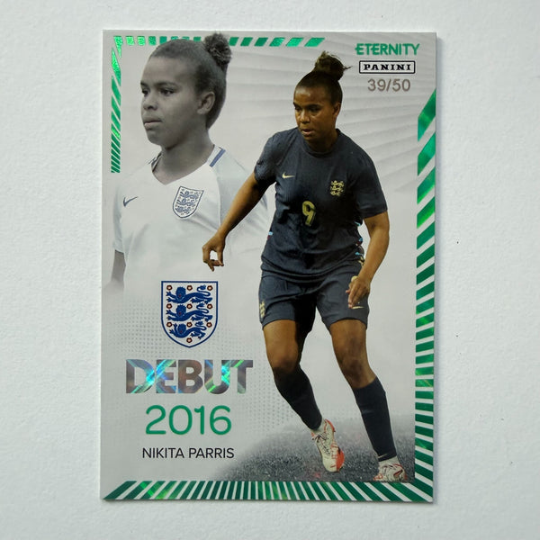 Panini Eternity Lionesses 2025 Nikita Parris England Debut Green Numbered /50
