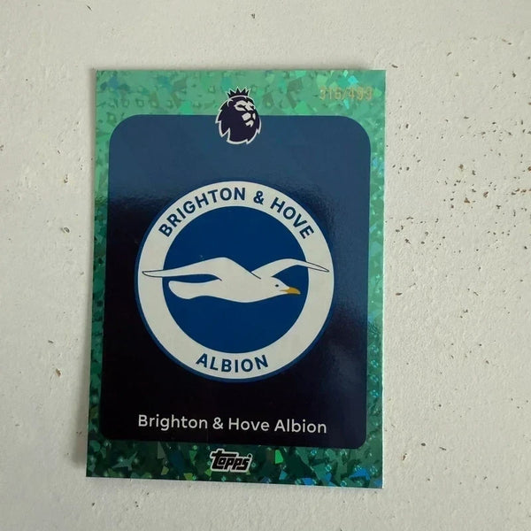Topps Premier League 25/26 2026 Brighton Badge Crest Green Card /499