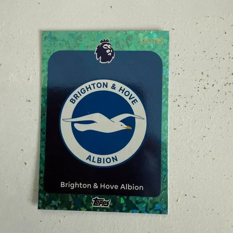 Topps Premier League 25/26 2026 Brighton Badge Crest Green Card /499