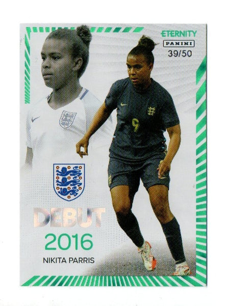 Panini Eternity Lionesses 2025 Nikita Parris England Debut Green Numbered /50