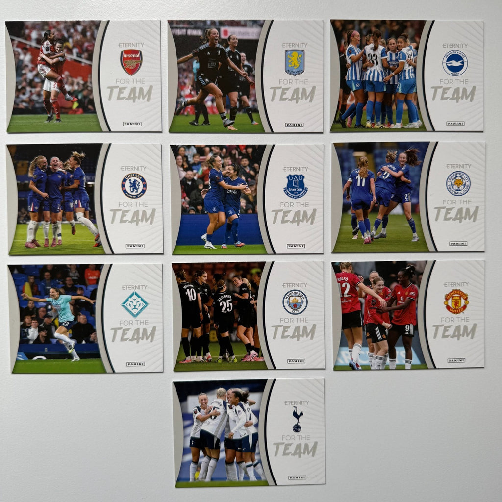 Panini WSL Eternity Women's Super League 2025/26 Complete For The Team Set 1-10