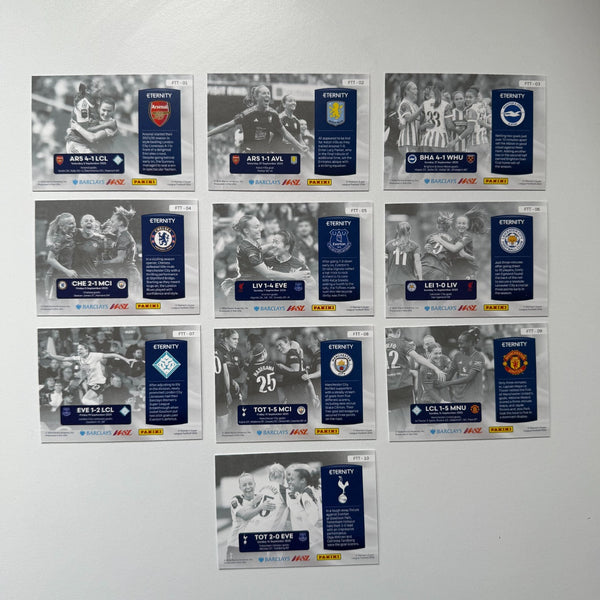 Panini WSL Eternity Women's Super League 2025/26 Complete For The Team Set 1-10