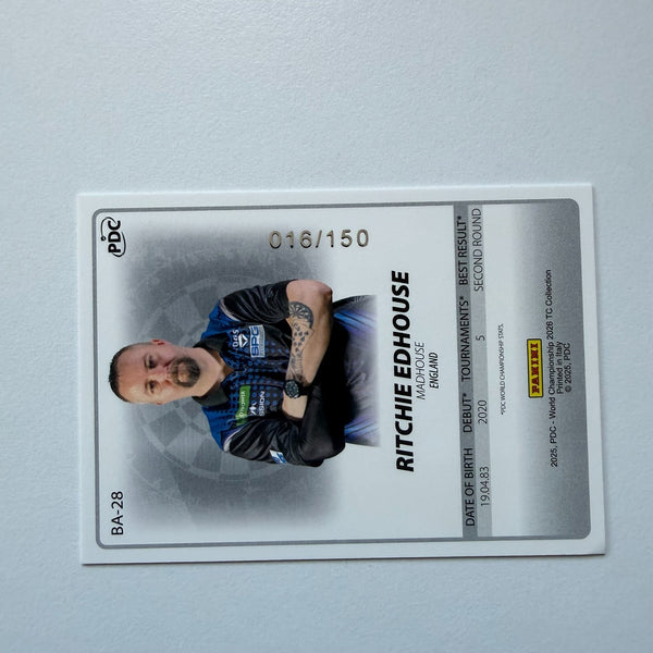 Panini 2026 PDC World Championship Darts Richie Edhouse Base Parallel Card /150