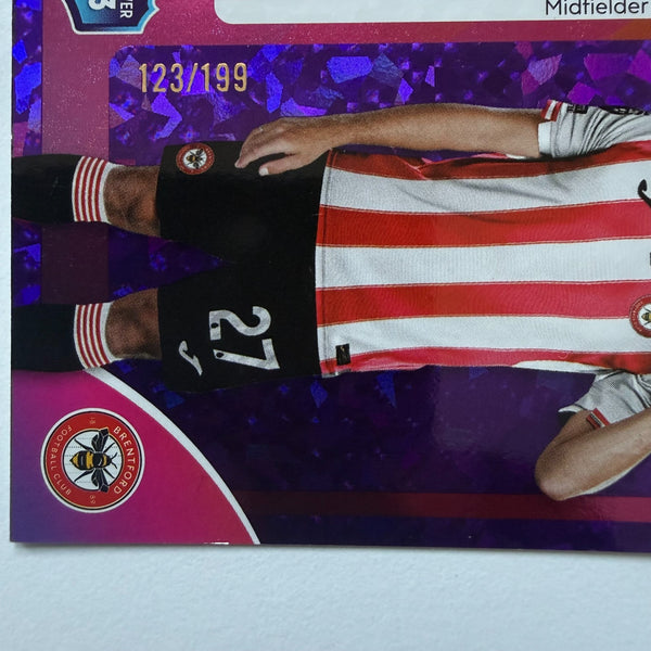 Topps Premier League 25/26 Vitaly Janelt Brentford Purple Parallel Card /199