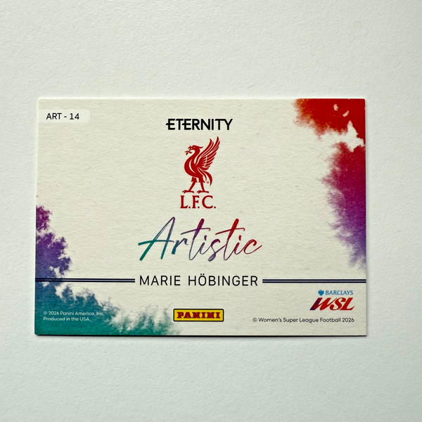 Panini Eternity WSL 25/26 Marie Höbinger Artistic 25/25 Liverpool Bookend