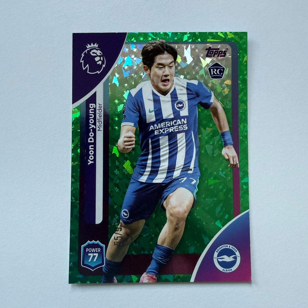Topps Premier League 25/26 2026 Yoon Do-young Brighton Green Rookie Card /99