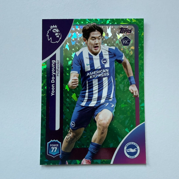 Topps Premier League 25/26 2026 Yoon Do-young Brighton Green Rookie Card /99