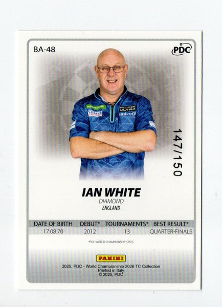 Panini 2026 PDC World Championship Darts Ian White Base Parallel Card /150