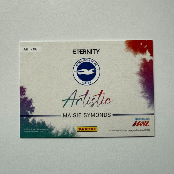 Panini Eternity WSL 25/26 Maisie Symonds Artistic Magenta /25 Brighton Card