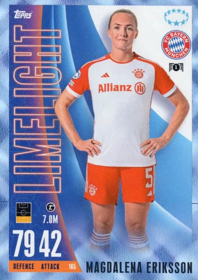 Match Attax Extra 23/24 Magdalena Eriksen Crystal Parallel Limelight Card